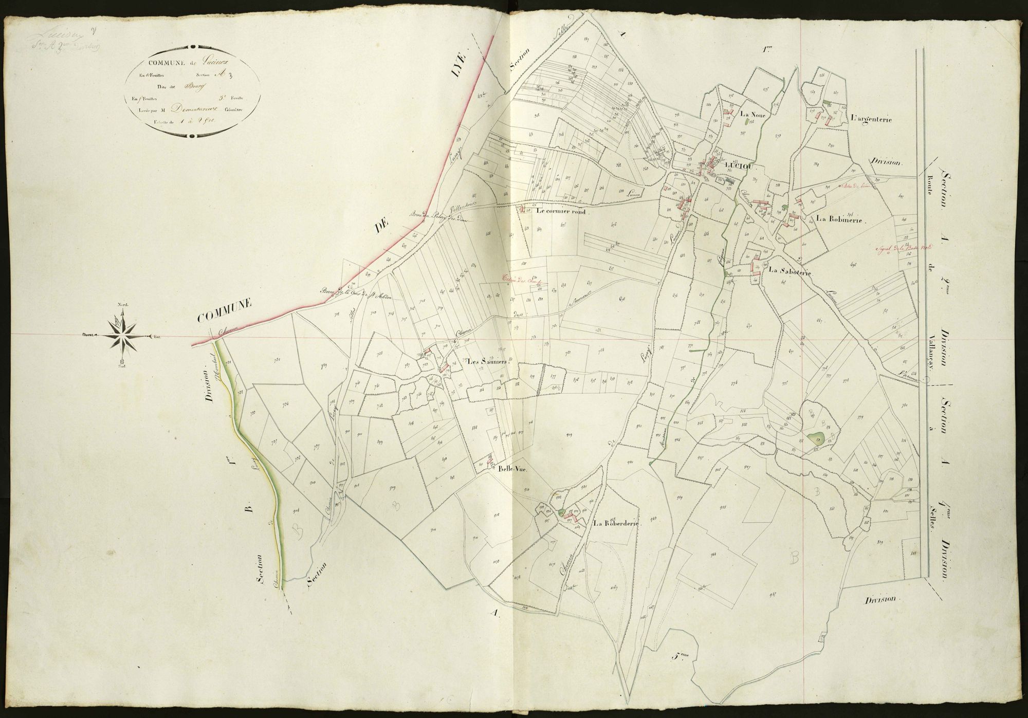 Fontguenand - Section A3, dite du Bourg (ancienne commune d Lucioux).