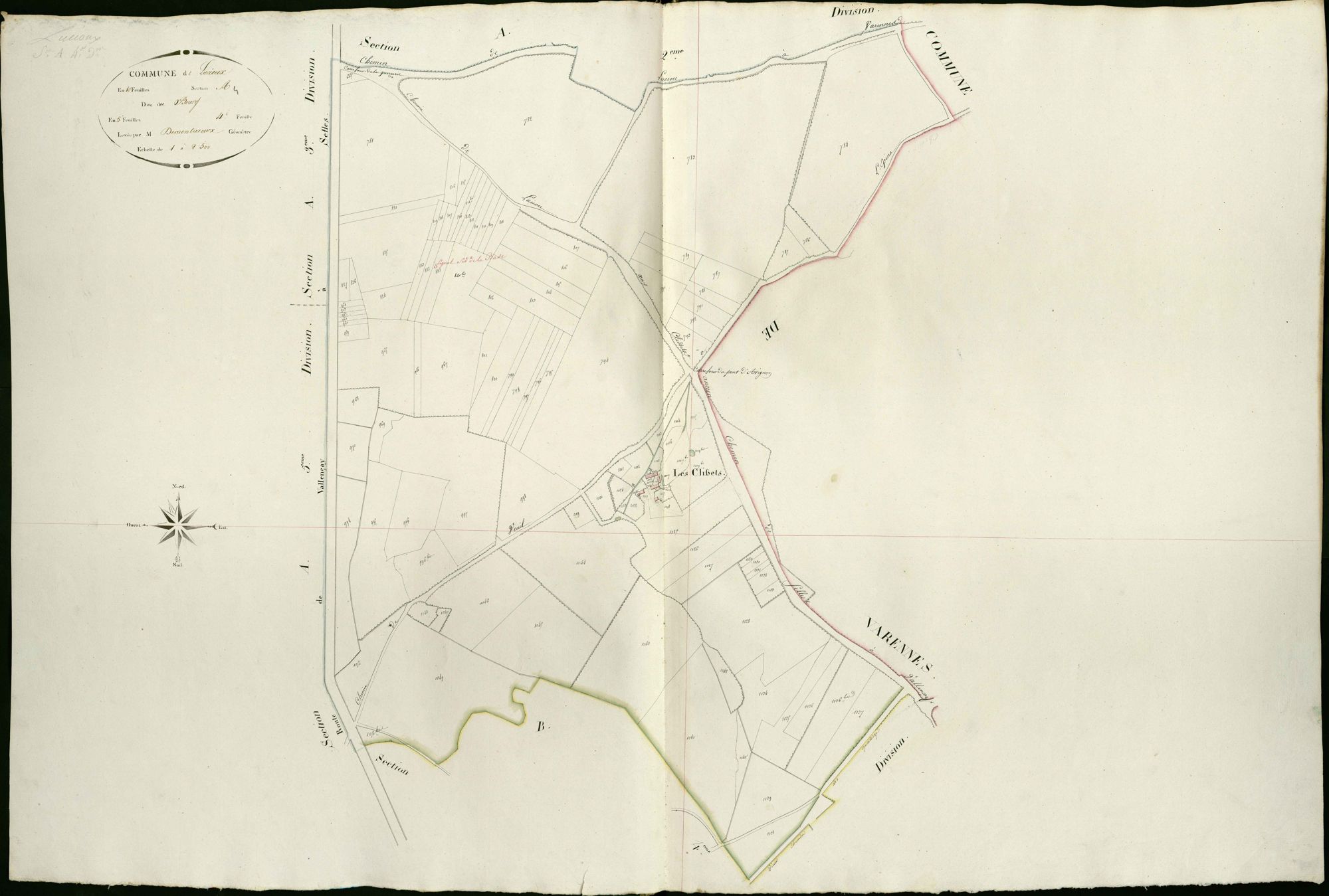 Fontguenand - Section A4, dite du Bourg (ancienne commune d Lucioux).