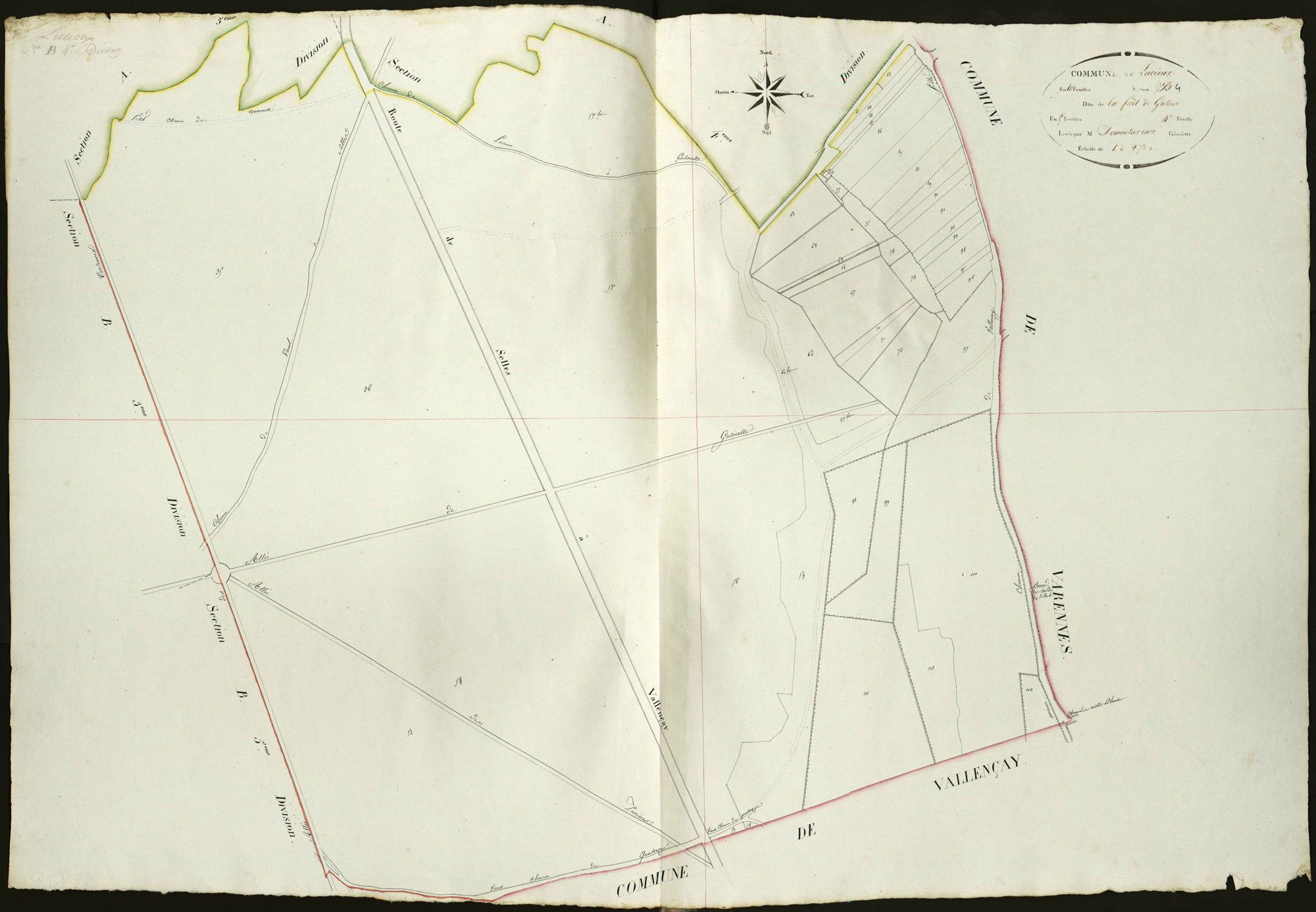 Fontguenand - Section B4, dite la Forêt de Gâtine (ancienne commune de Lucioux)