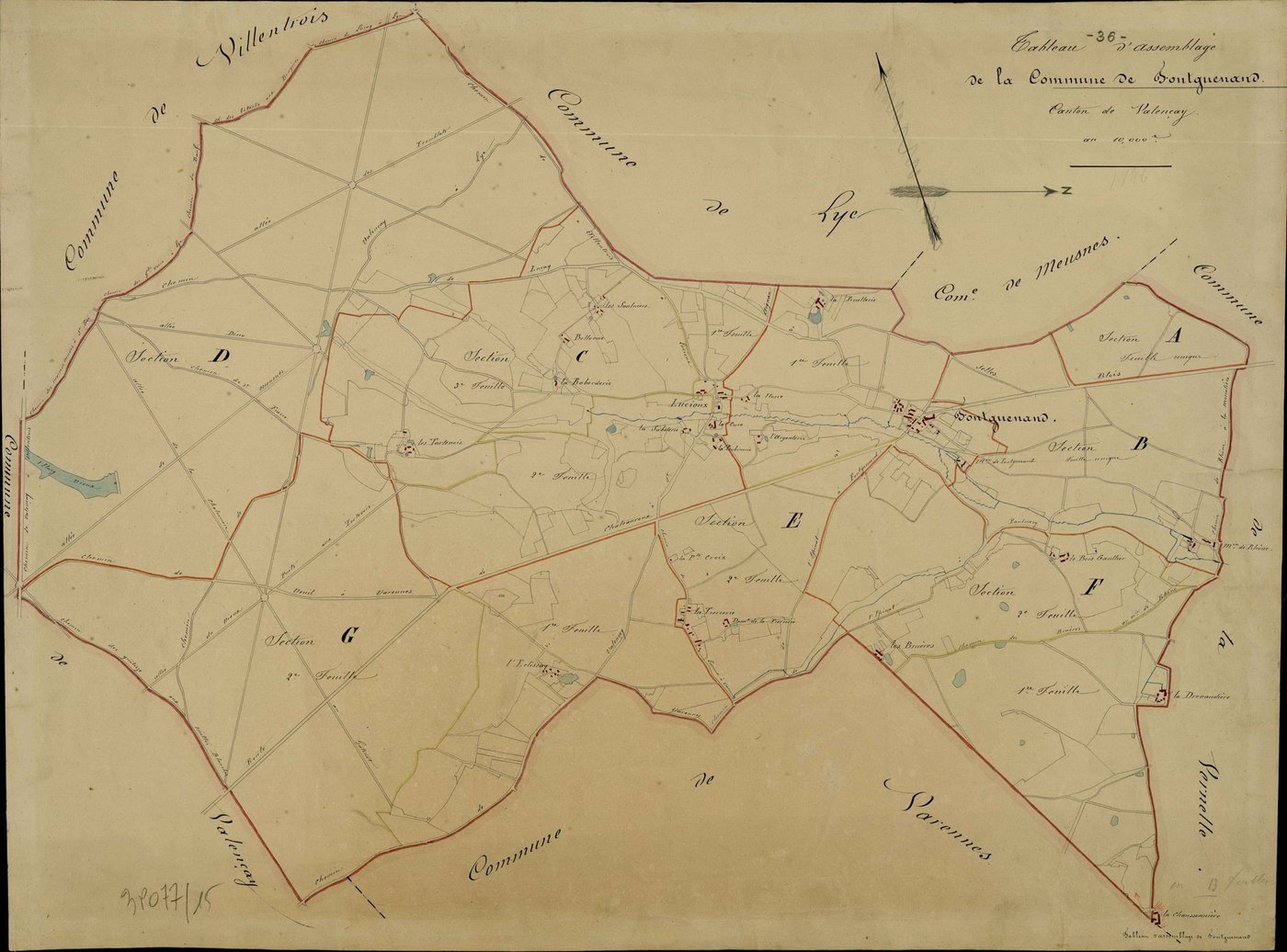 Fontguenand - Tableau d'assemblage.
