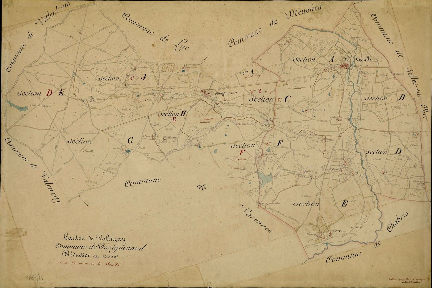 Fontguenand - Tableau d'assemblage.