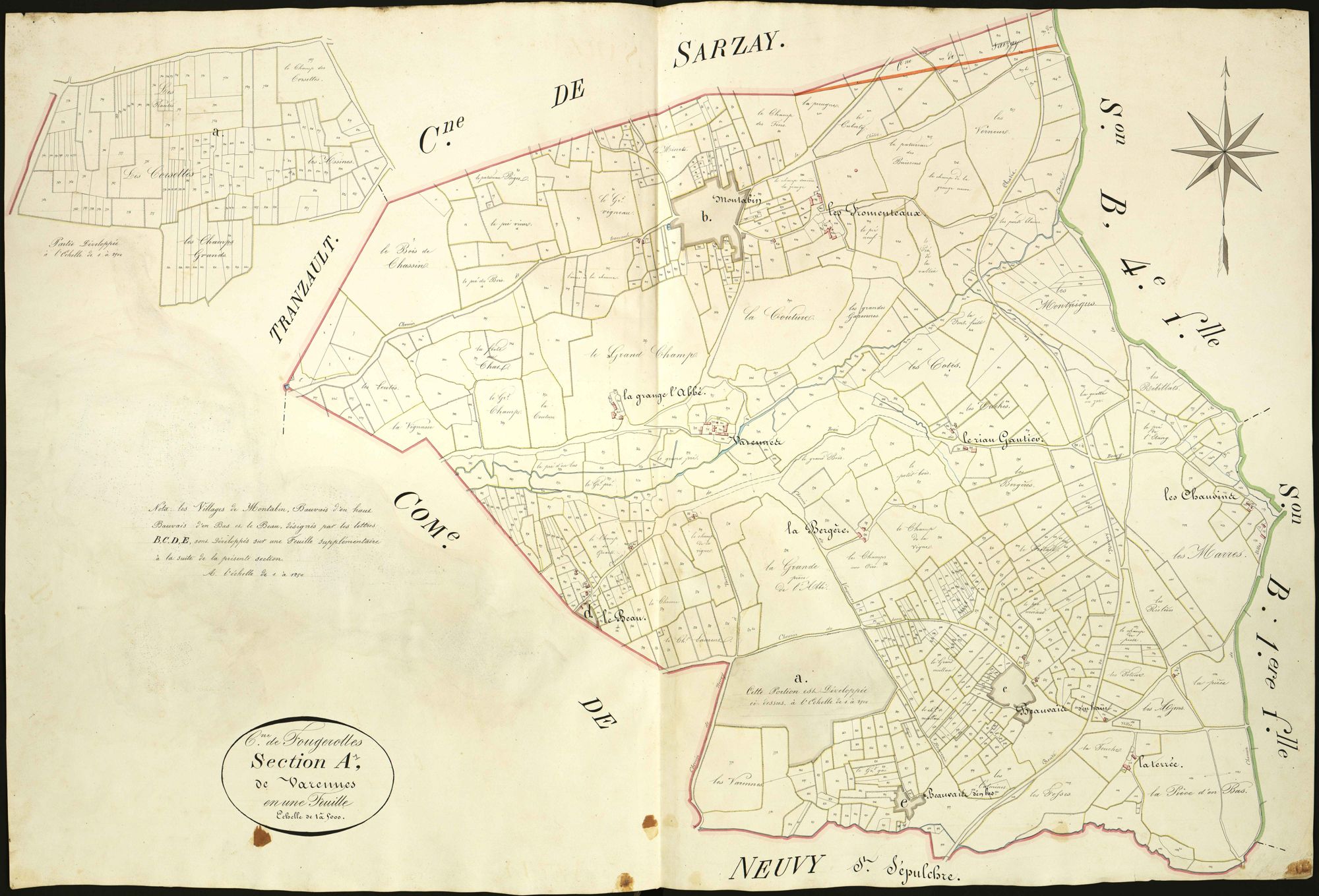 Fougerolles - Section A, dite de Varennes.