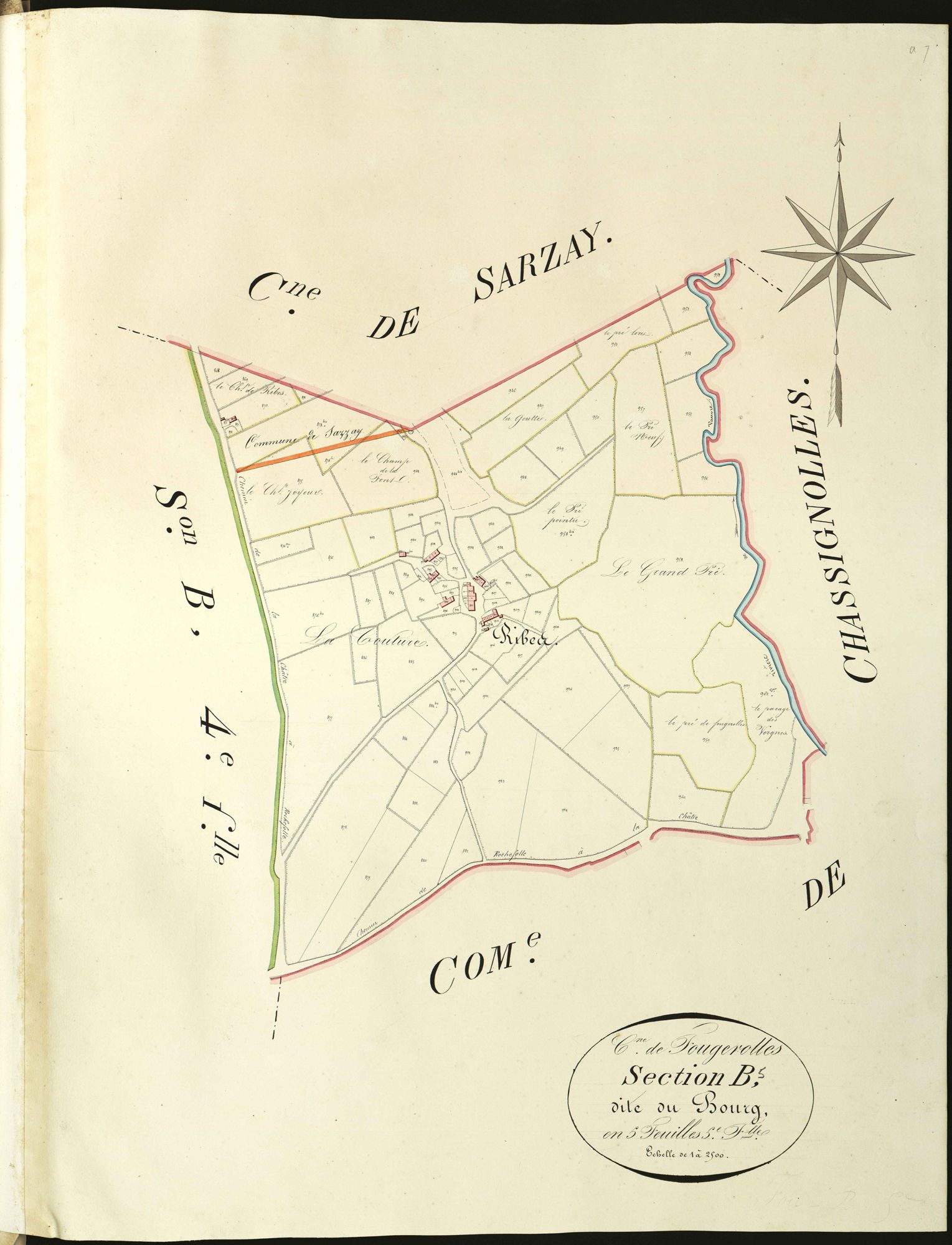Fougerolles - Section B5, dite du Bourg.