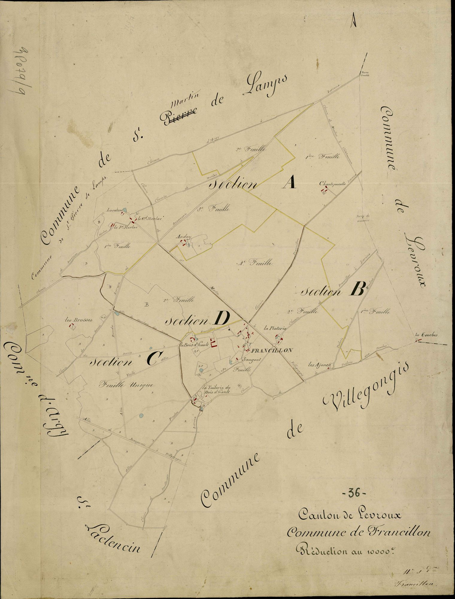 Francillon - Tableau d'assemblage.