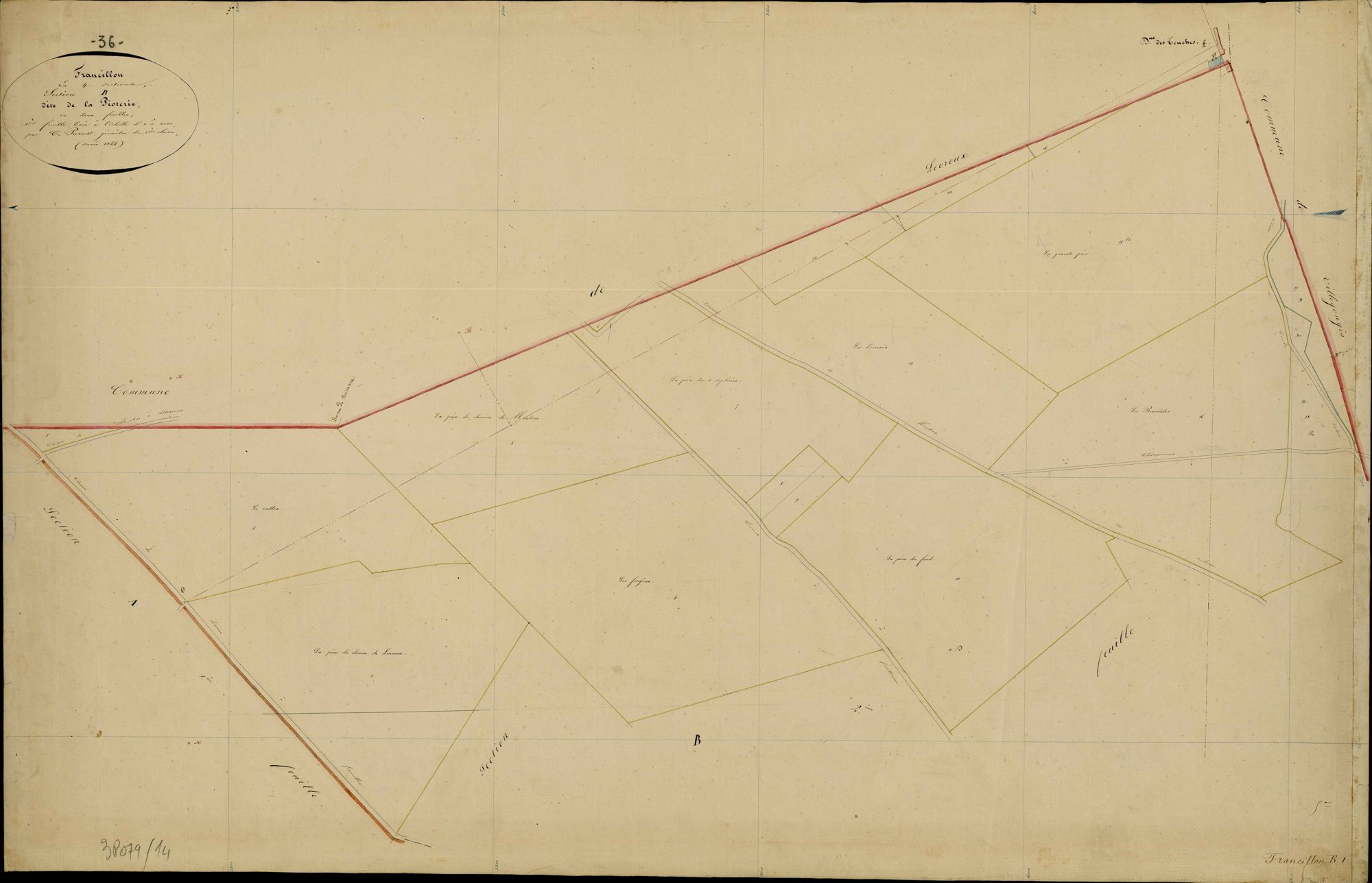 Francillon - Section B1, dite de la Pioterie.