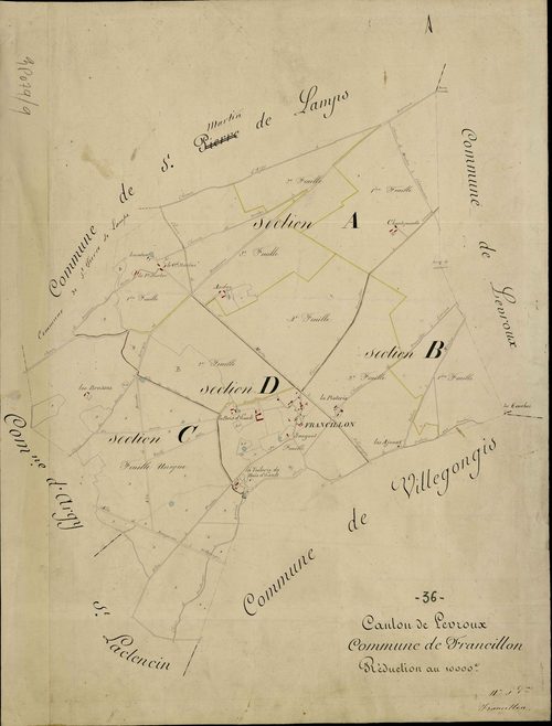 Francillon - Tableau d'assemblage.