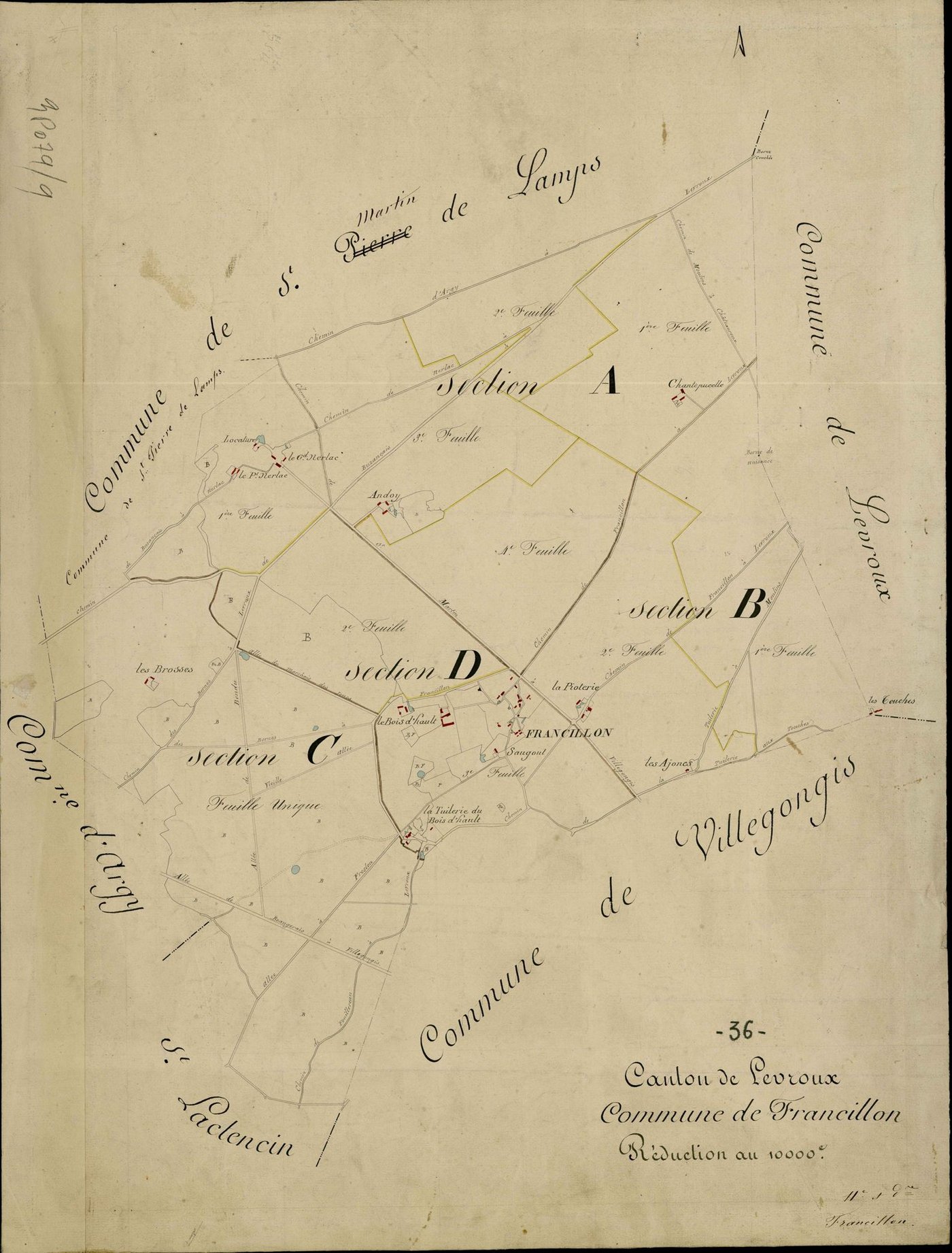 Francillon - Tableau d'assemblage.