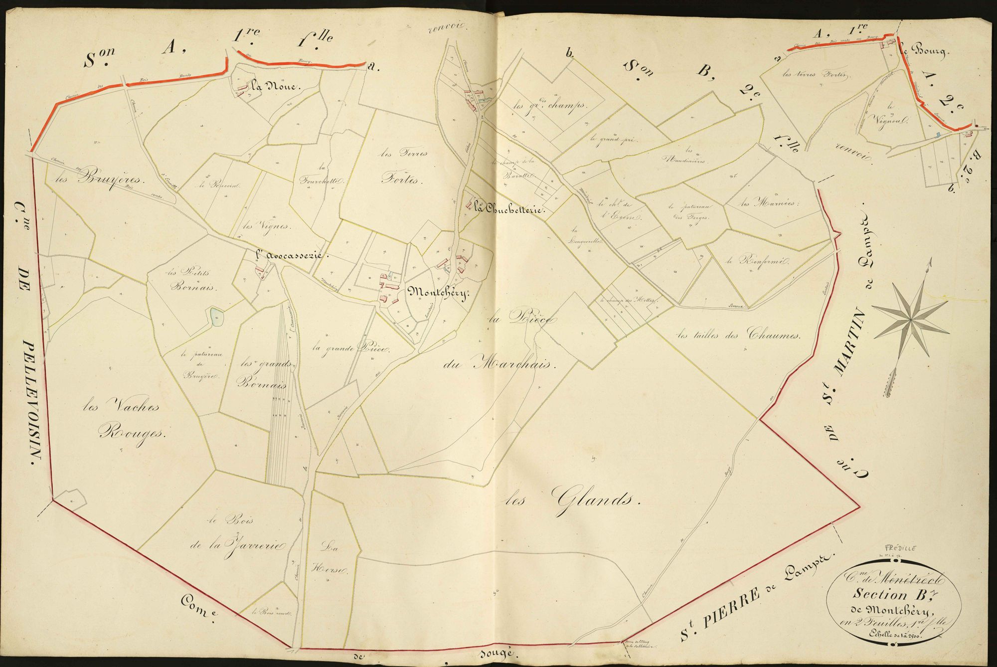 Frédille - Section B1, dite de Montchéry.