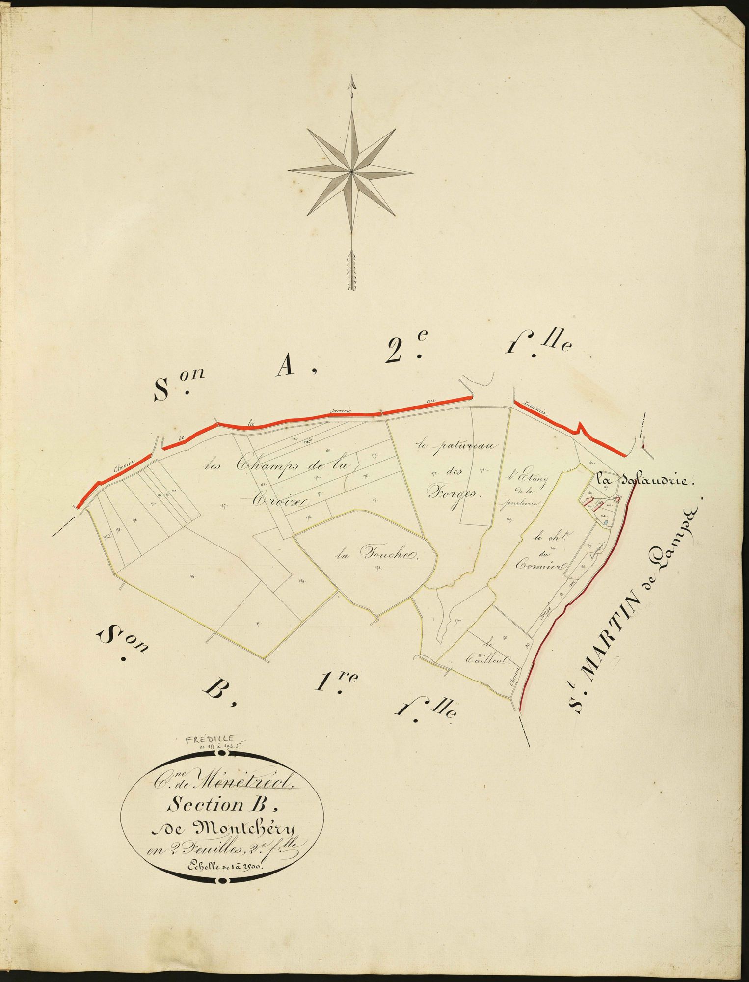 Frédille - Section B2, dite de Montchéry.