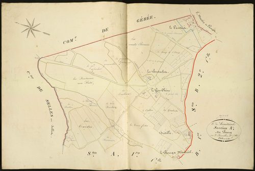 Frédille - Section A2, dite du Bourg.