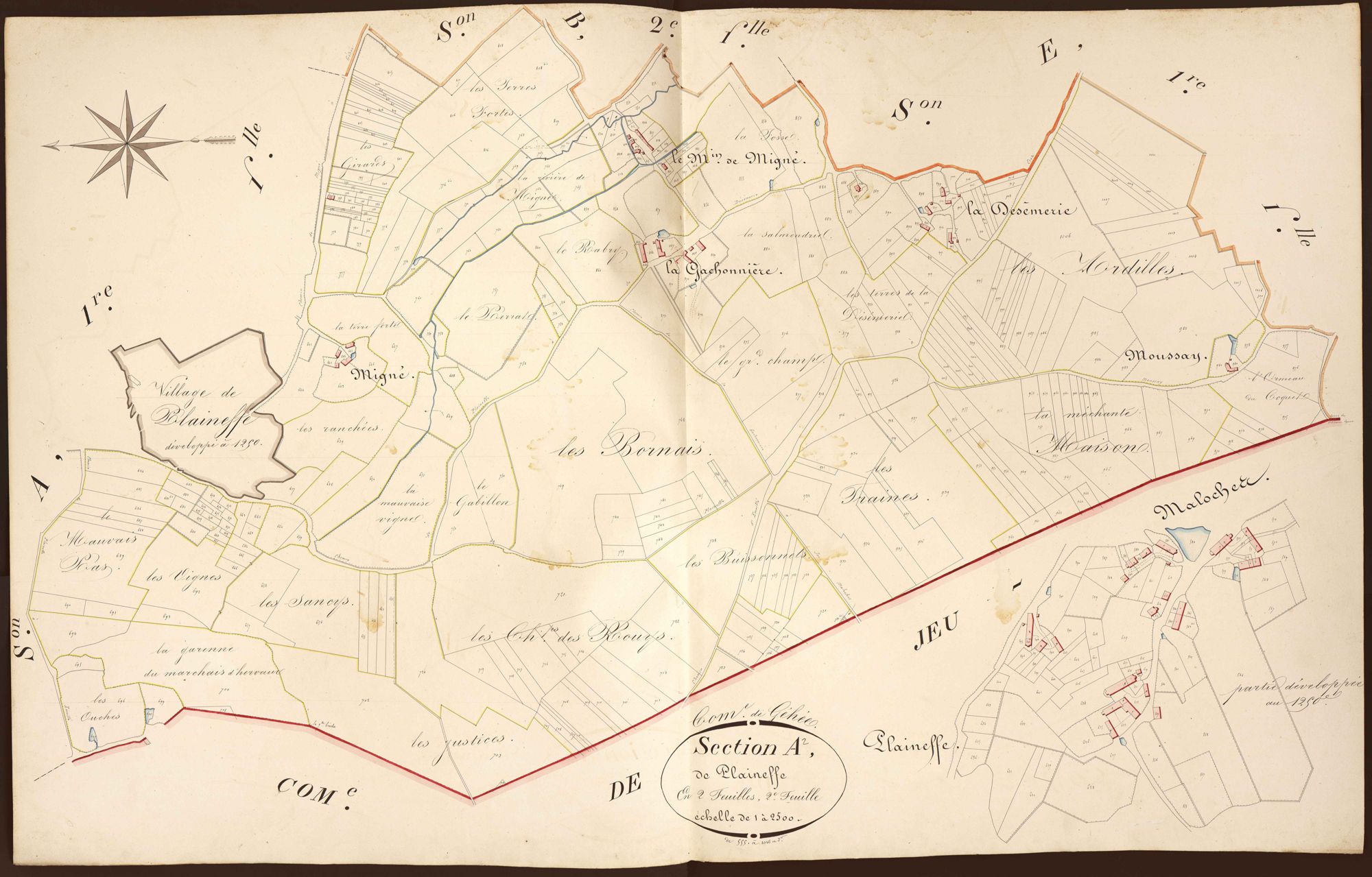Gehée - Section A2, dite de Plaineffe.