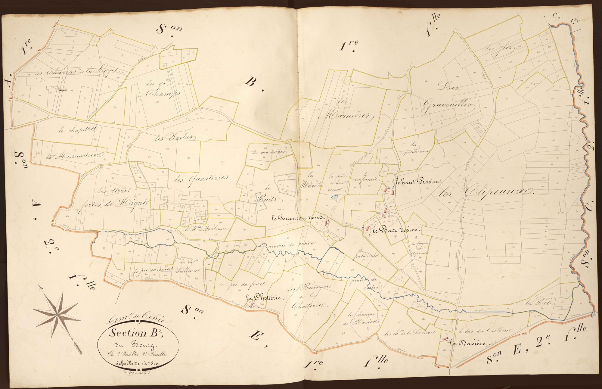 Gehée - Section B2, dite du Bourg.