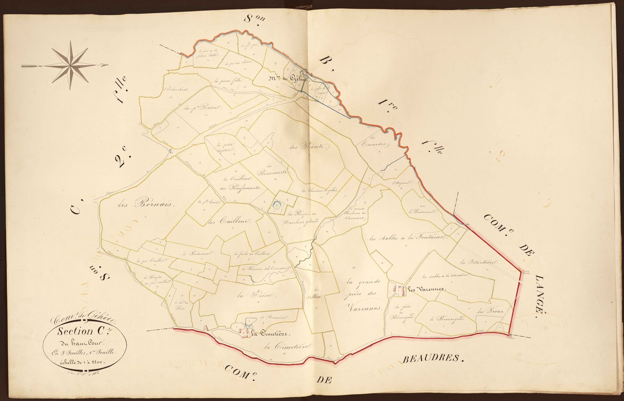 Gehée - Section C1, dite du Haut cour.