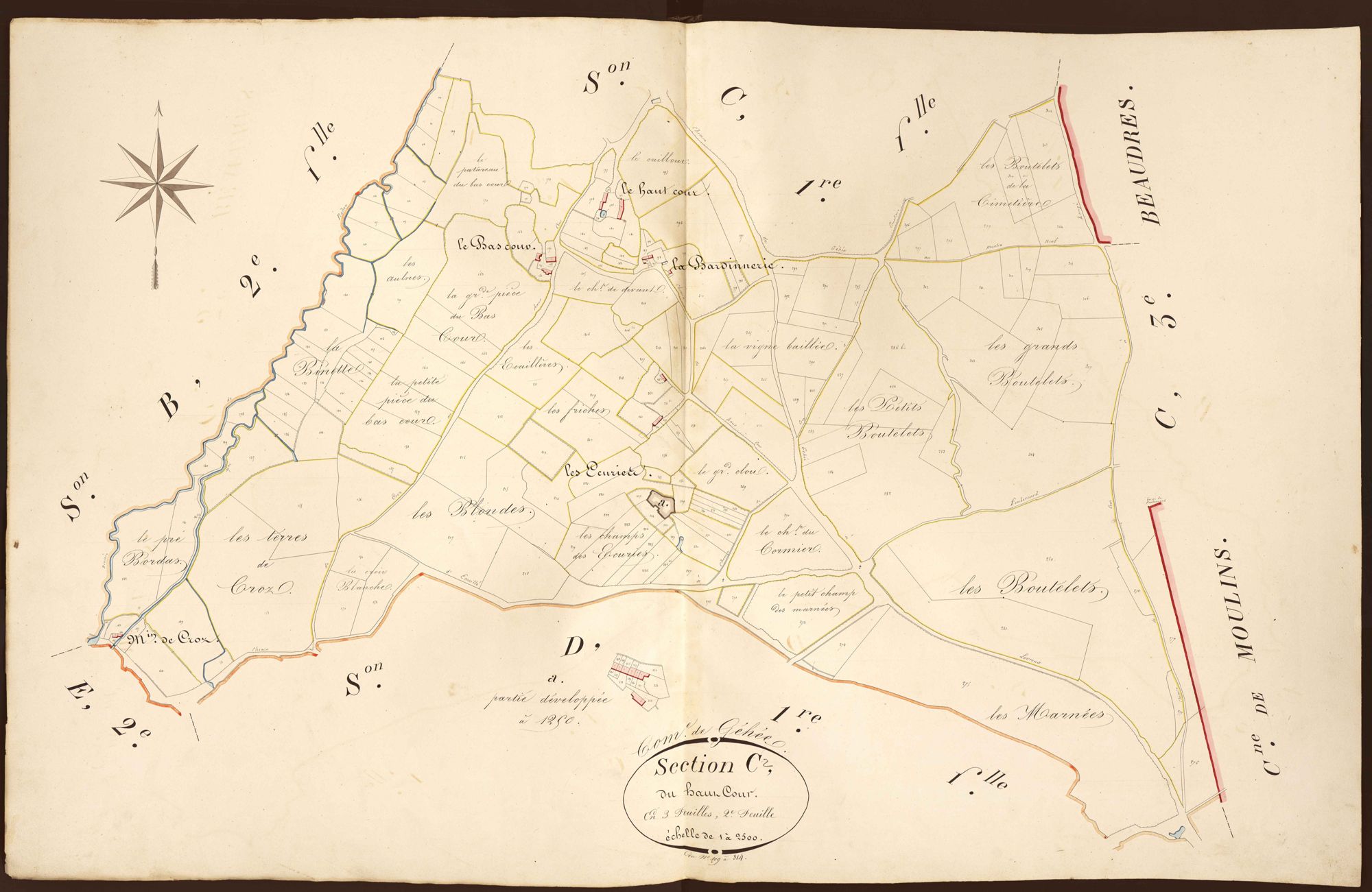 Gehée - Section C2, dite du Haut Cour.