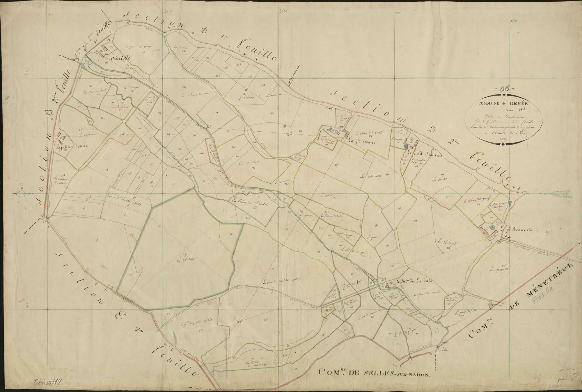 Gehée - Section E2, dite de Touchenoire.