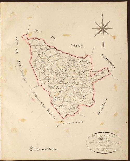 Gehée - Tableau d'assemblage.