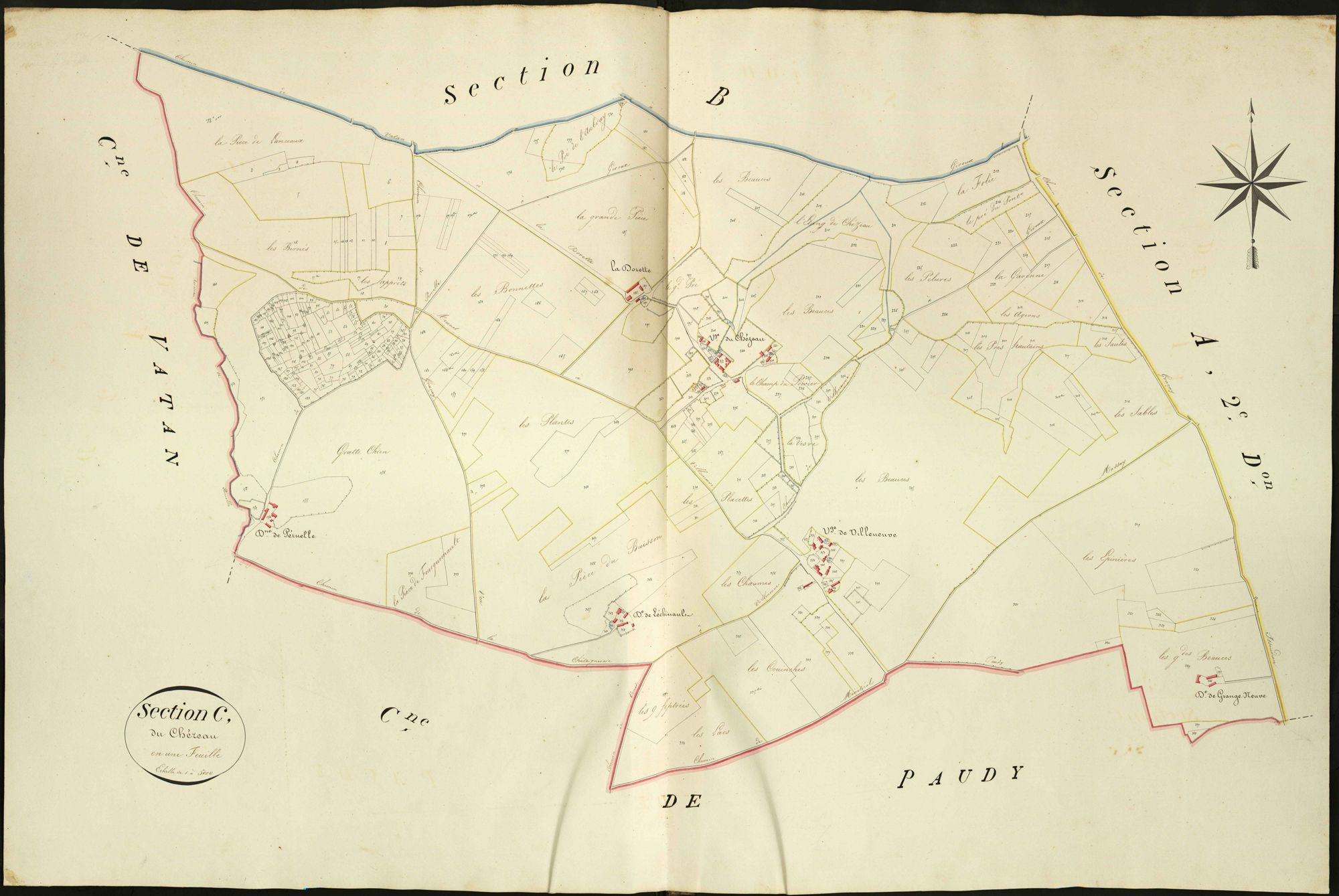Giroux - Section C, dite du Chézeau.
