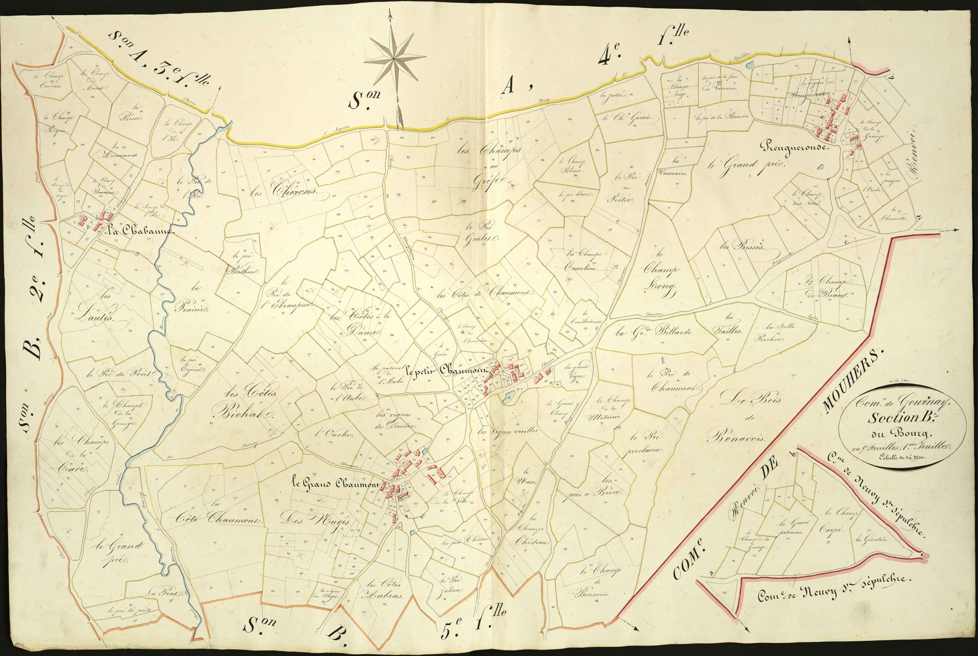 Gournay - Section B1, dite du Bourg.