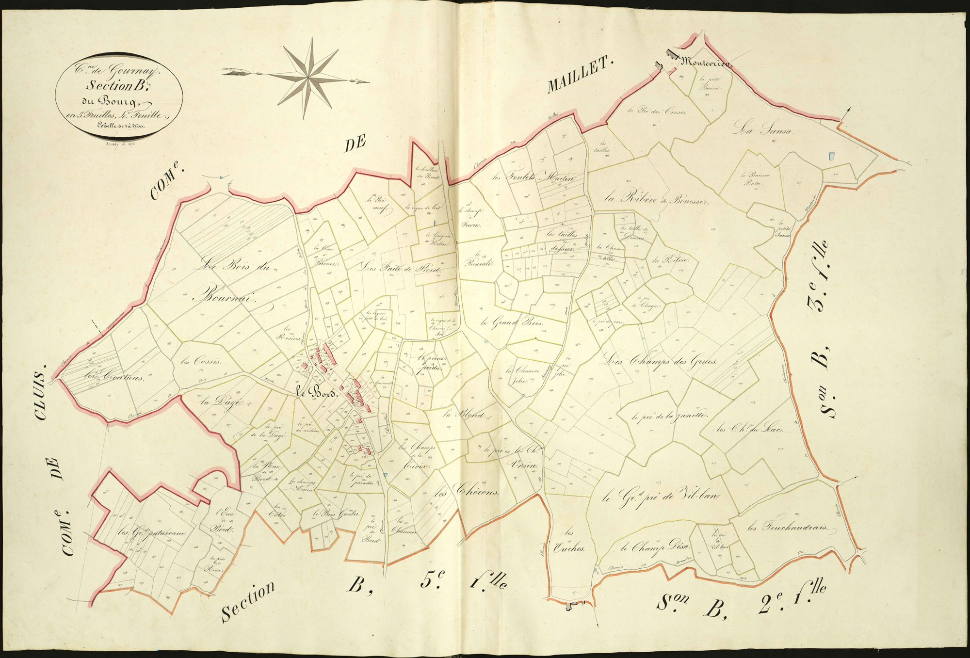 Gournay - Section B4, dite du Bourg.