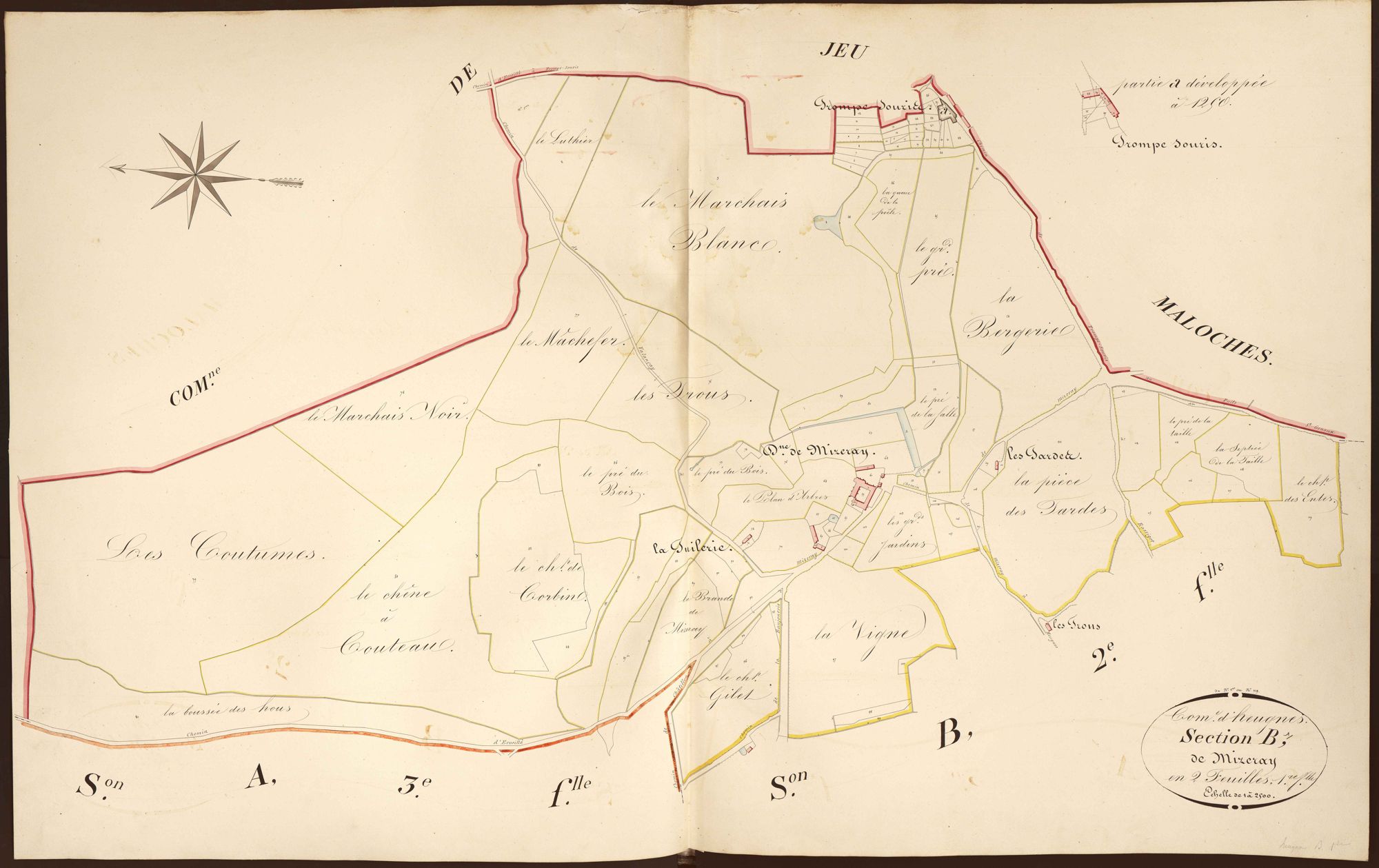 Heugnes - Section B1, dite de Mizeray.