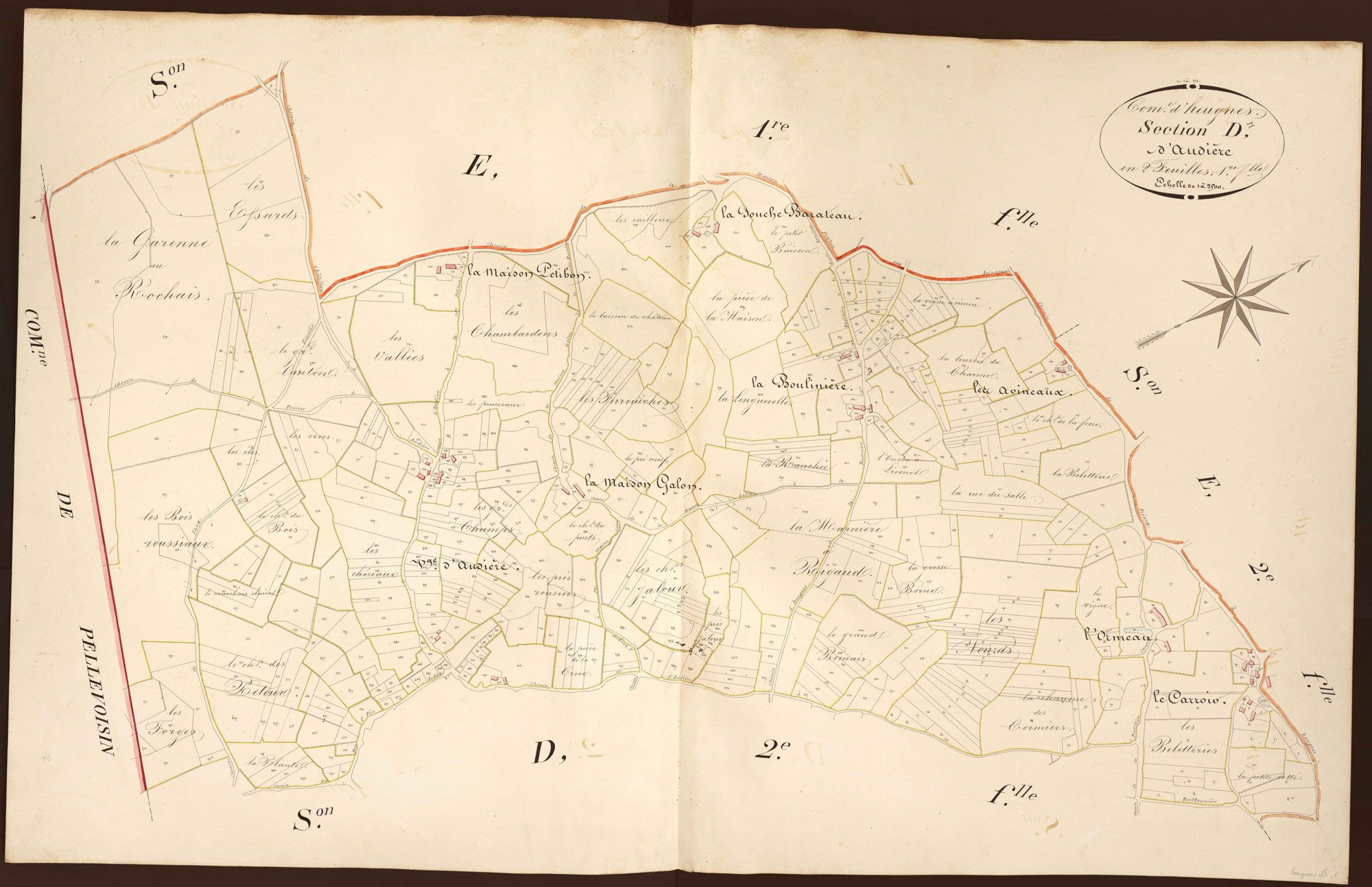 Heugnes - Section D1, dite d' Audière.