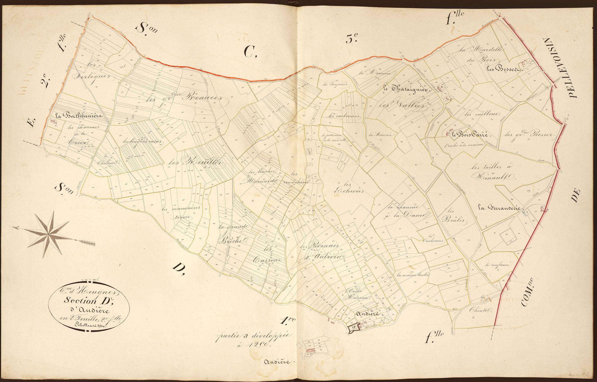 Heugnes - Section D2, dite d'Audière.