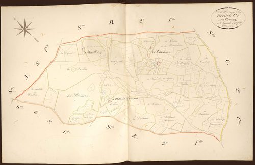 Heugnes - Section C1, dite du Bourg.