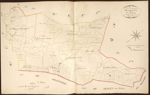 Heugnes - Section C2, dite du Bourg.