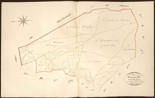 Heugnes - Section E1, dite de la Tuilerie.