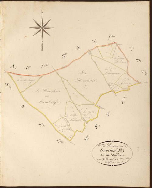 Heugnes - Section E3, dite de la Tuilerie.