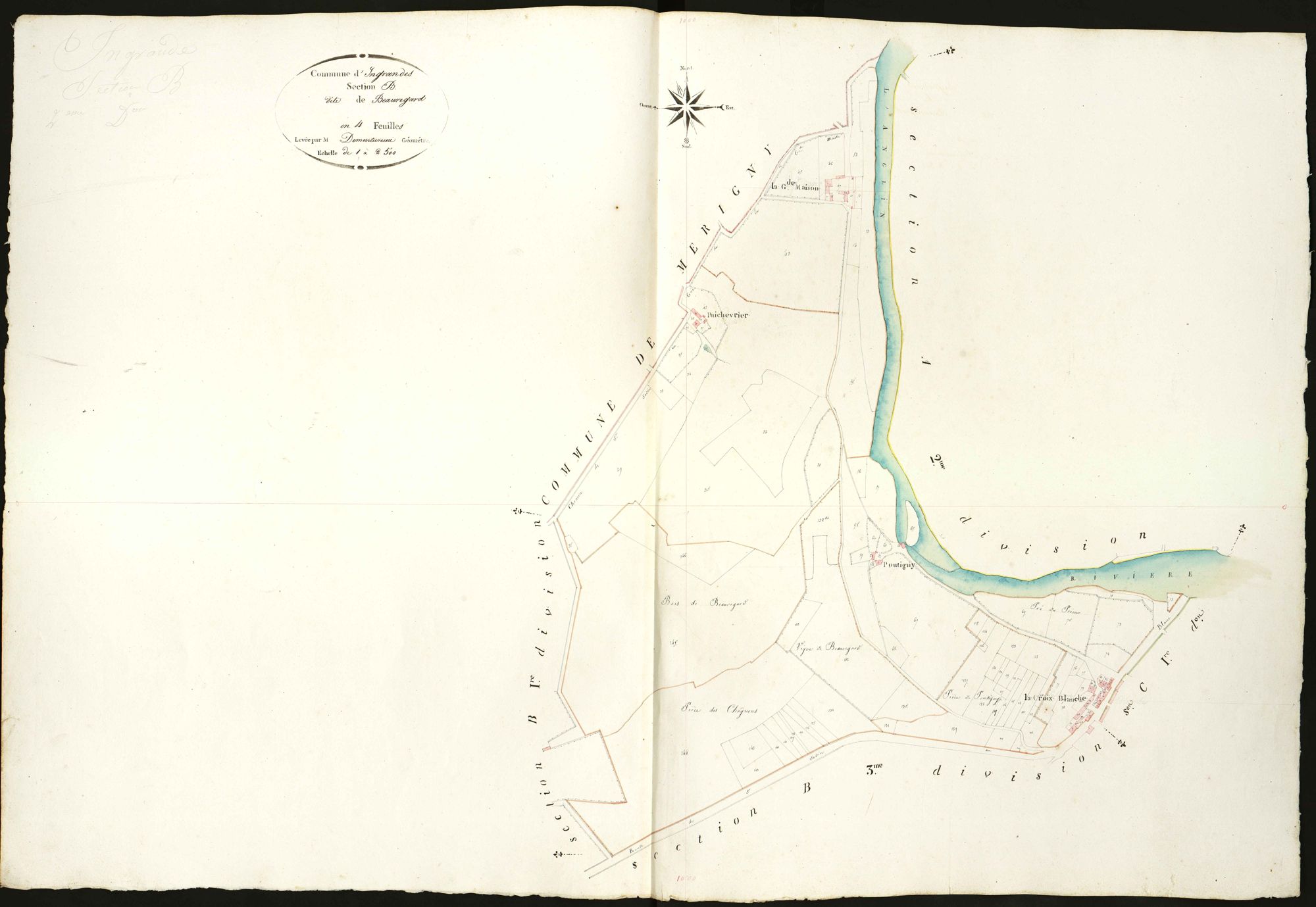 Ingrandes - Section B2, dite de Beauregard.