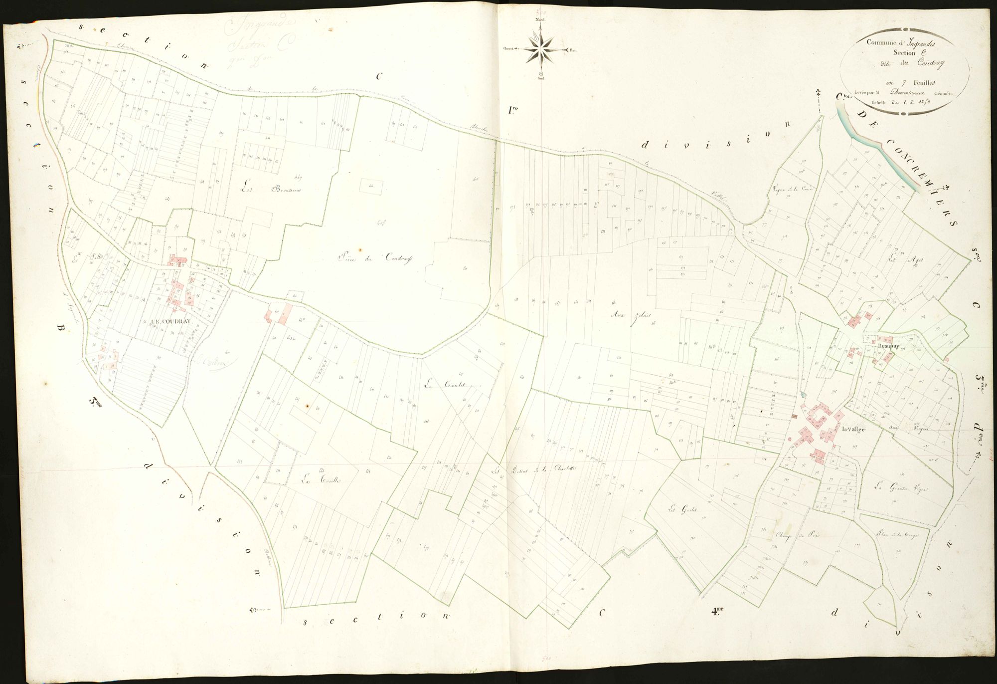 Ingrandes - Section C2, dite du Coudray.