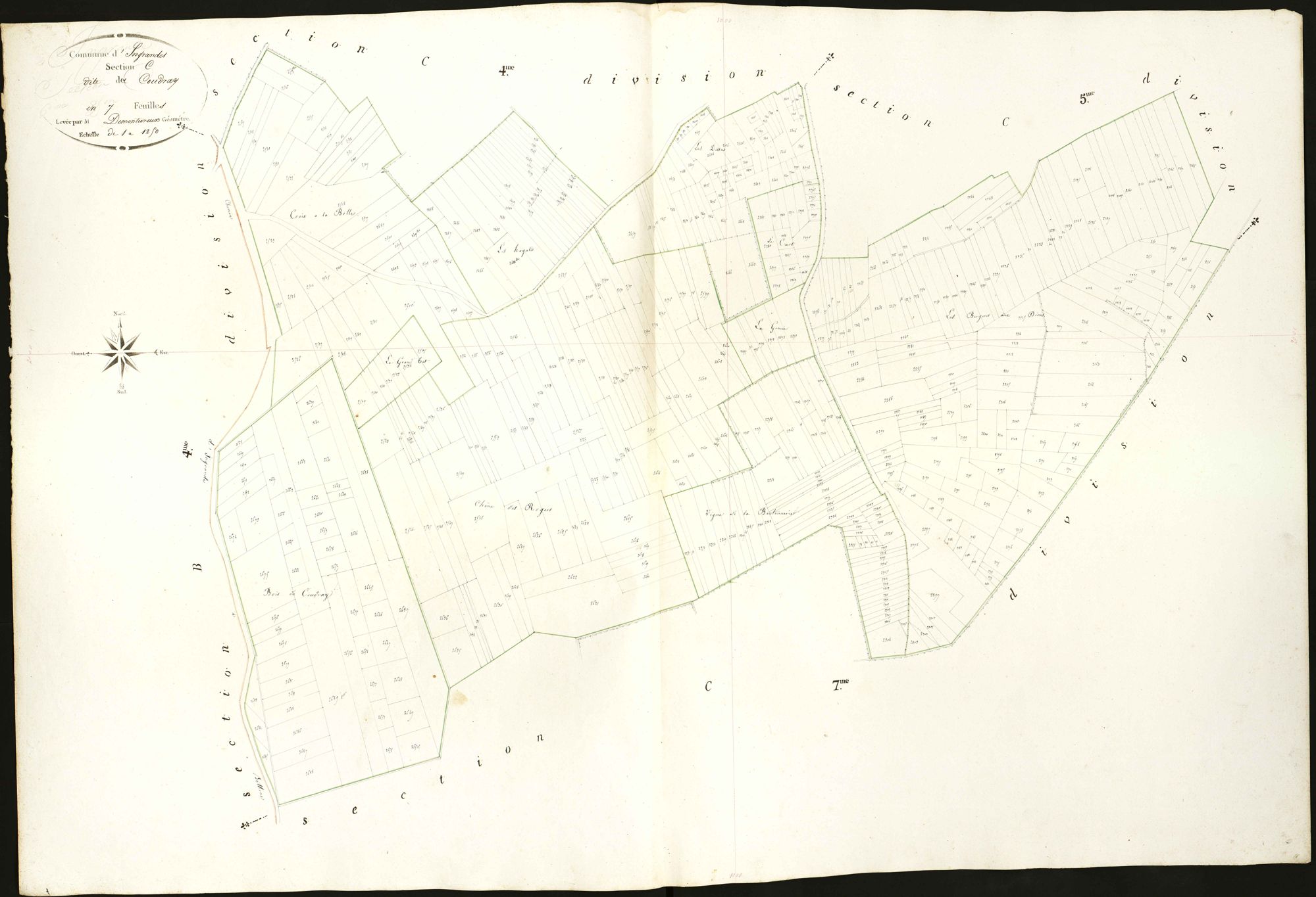 Ingrandes - Section C6, dite du Coudray.