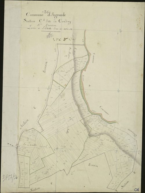 Ingrandes - Section C5, dite du Coudray.