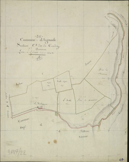 Ingrandes - Section C7, dite du Coudray.