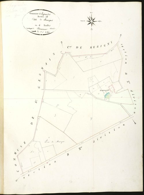 Ingrandes - Section B1, dite de Beauregard.