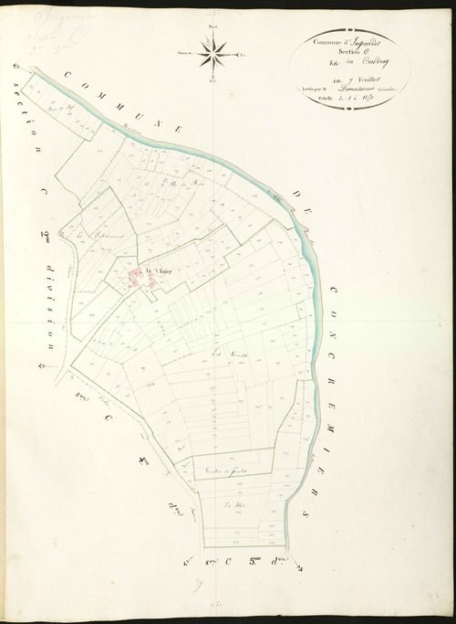 Ingrandes - Section C3, dite du Coudray.