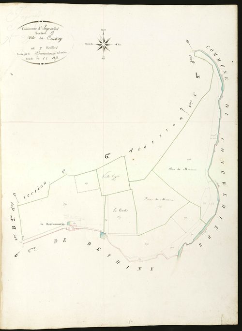 Ingrandes - Section C7, dite du Coudray.