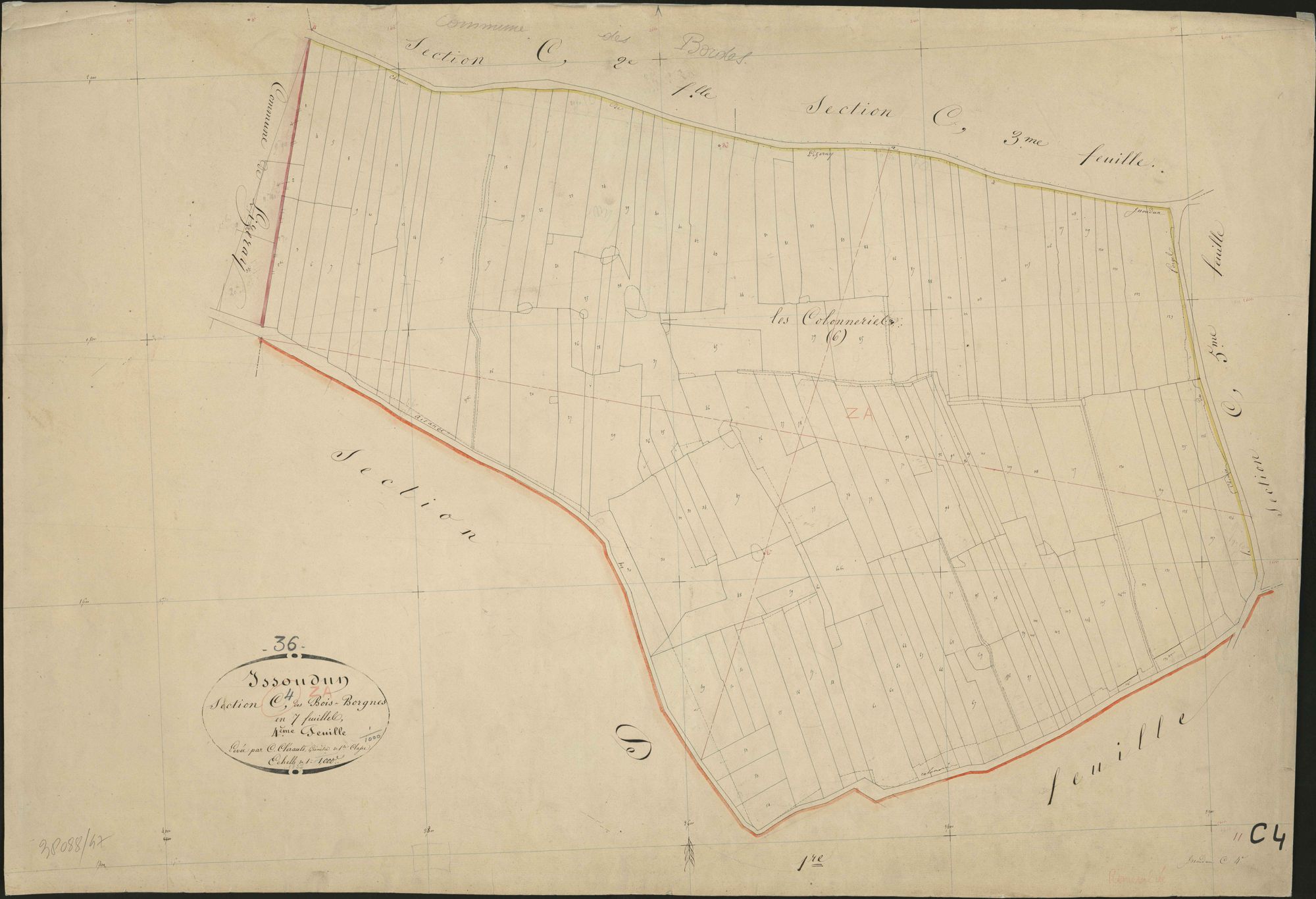 Issoudun - Section C4, dite des Bois Borgnes.