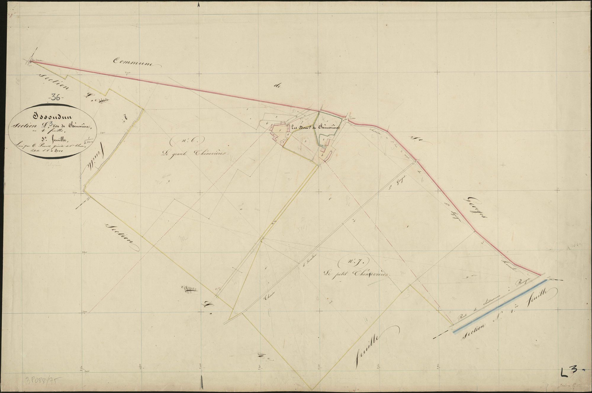 Issoudun - Section L3, dite de Chenevière.