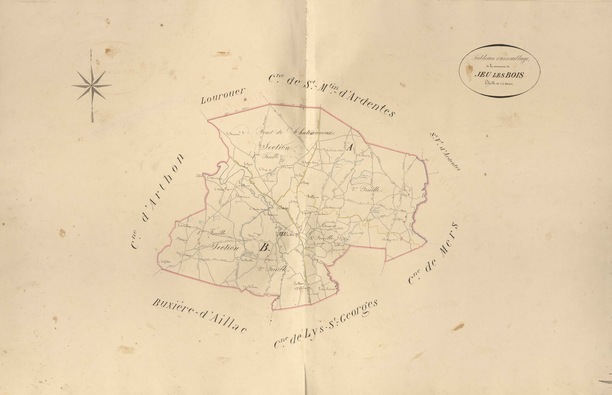 Jeu-les-Bois - Tableau d'assemblage.