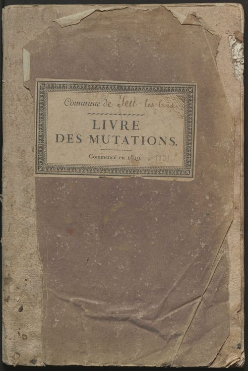 Jeu-les-Bois - Livre des mutations de propriétés