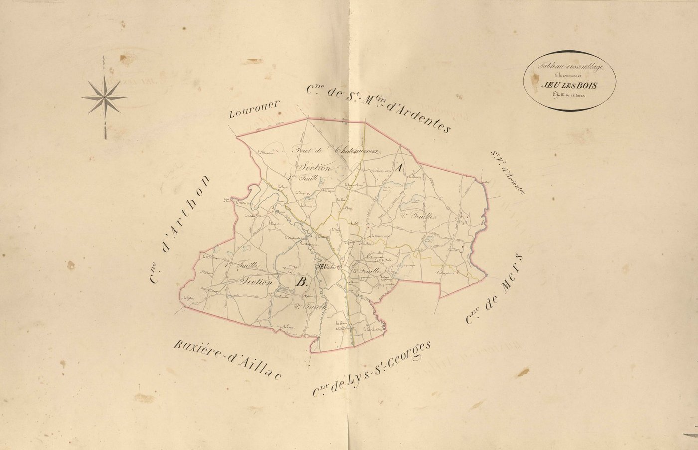 Jeu-les-Bois - Tableau d'assemblage.