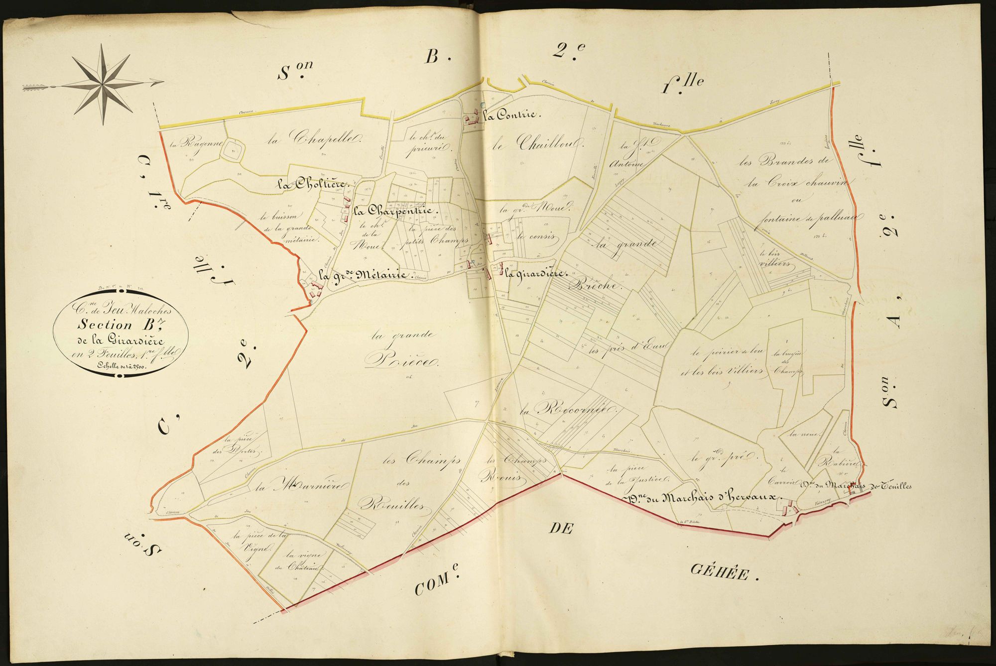 Jeu-Maloches - Section B1, dite de la Girardière.