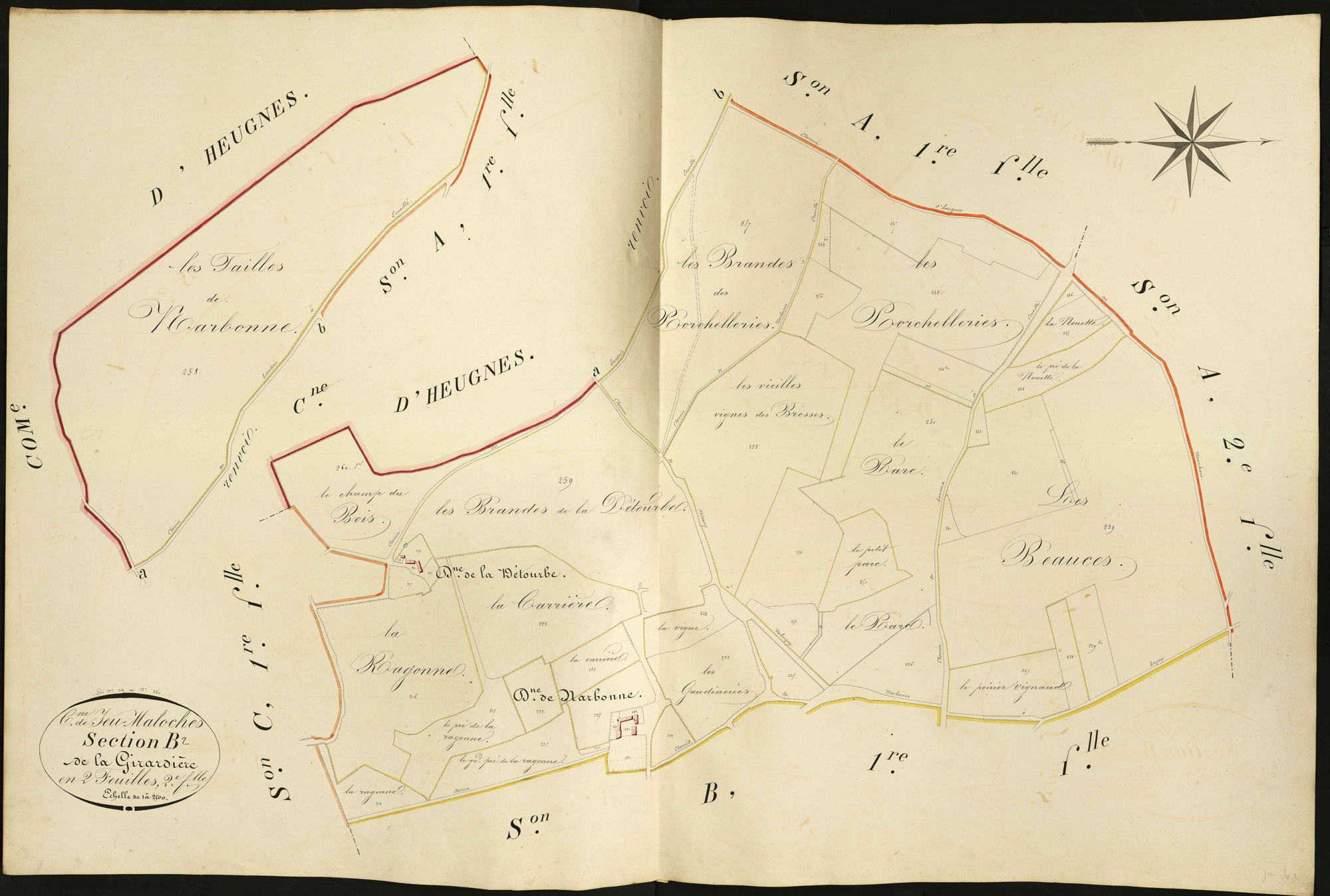 Jeu-Maloches - Section B2, dite de la Girardière.
