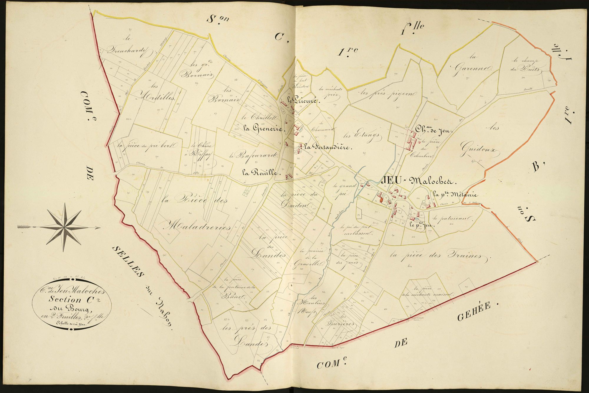 Jeu-Maloches - Section C2, dite du Bourg.