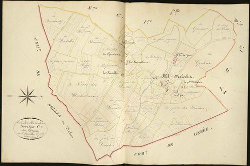 Jeu-Maloches - Section C2, dite du Bourg.