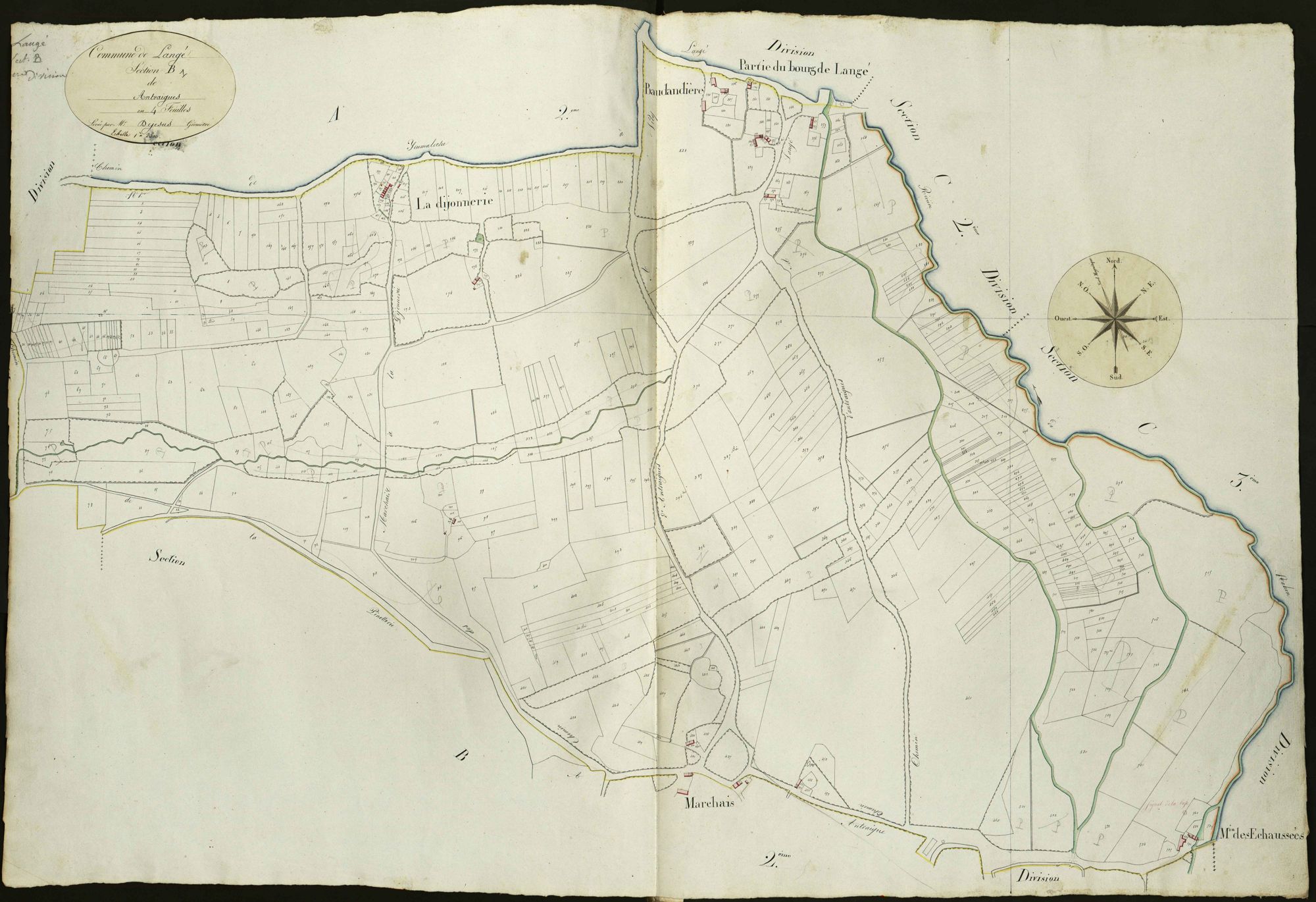 Langé - Section B1, d' Antraigues.