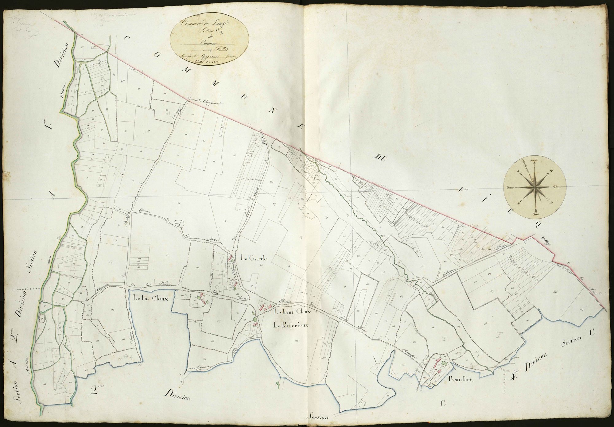 Langé - Section C1, dite du Cormier.