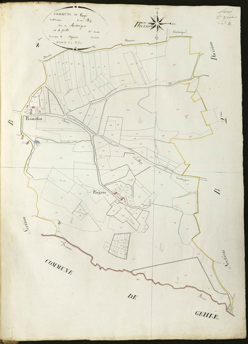 Langé - Section B3, d' Antraigues.